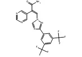 5-[3,5-Bis(trifluoromethyl)phenyl]-1,2,4-triazole-3(2H)-thione structure, CAS 175276-77-4