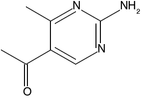 5-Acetyl-2-amino-4-methylpyrimidine structure, CAS 66373-25-9