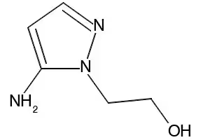 5-Amino-1-(2-hydroxyethyl)pyrazole structure, CAS 73616-27-0