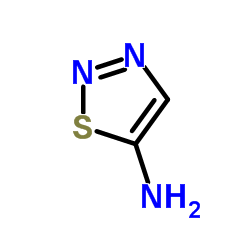 5-Amino-1,2,3-thiadiazole structure, CAS 4100-41-8