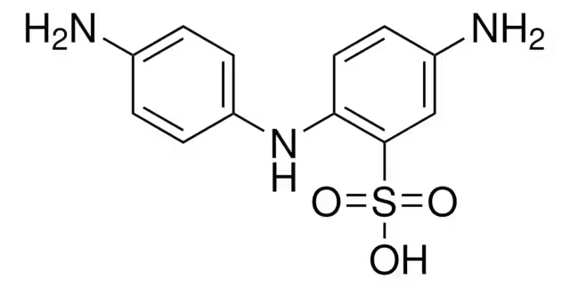 5-Amino-2-[(4-aminophenyl)amino]benzenesulfonic acid structure, CAS 119-70-0