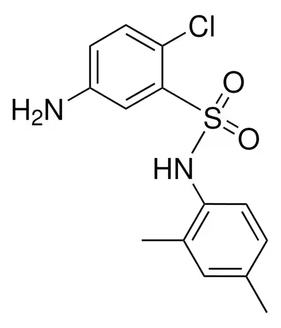 5-Amino-2-chloro-N-(2,4-dimethylphenyl)benzenesulfonamide structure, CAS 71215-81-1