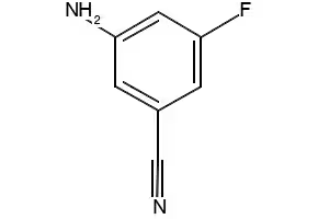 5-Amino-3-fluorobenzonitrile structure, CAS 210992-28-2