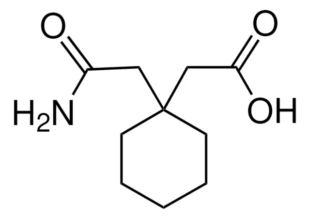 1,1-Cyclohexanediacetic acid monoamide structure, CAS 99189-60-3