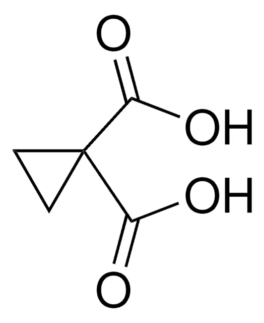 1,1-Cyclopropanedicarboxylic acid structure, CAS 598-10-7