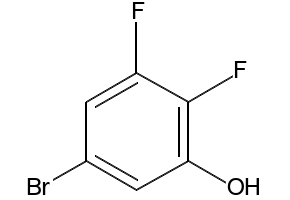 5-Bromo-2,3-difluorophenol structure, CAS 186590-26-1