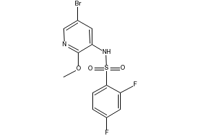 5-Bromo-2,4-difluorobenzenesulfonamide structure, CAS 287172-65-0