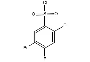 5-Bromo-2,4-difluorobenzenesulfonyl chloride structure, CAS 287172-61-6