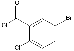 5-Bromo-2-chlorobenzoyl chloride structure, CAS 21900-52-7