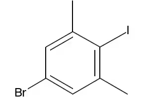 5-Bromo-2-iodo-3-xylene structure, CAS 206559-43-5