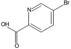5-Bromo-2-pyridinecarboxylic acid structure, CAS 30766-11-1
