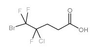 5-Bromo-4-chloro-4,5,5-trifluoropentanoic acid structure, CAS 232602-79-8