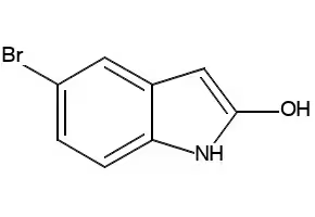 5-Bromooxindole structure, CAS 20870-78-4