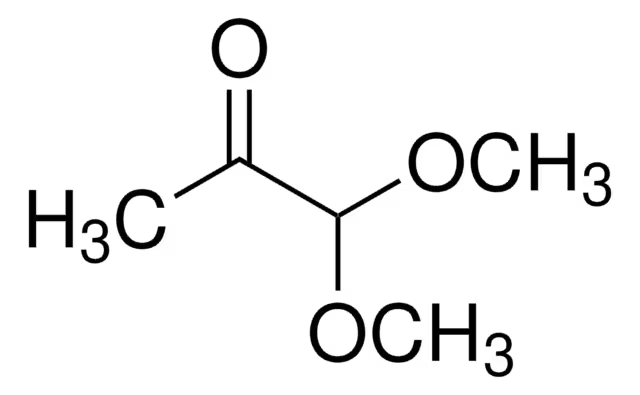 1,1-Dimethoxypropan-2-one structure, CAS 6342-56-9