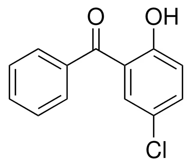 5-Chloro-2-hydroxybenzophenone structure, CAS 85-19-8