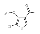 5-Chloro-4-methoxythiophene-3-carbonyl chloride structure, CAS 175137-49-2