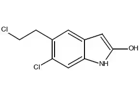 5-Chloroethyl-6-chloro-1,3-dihydro-1H-indol-2-one structure, CAS 118289-55-7