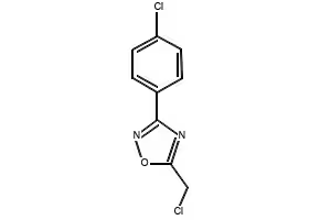 5-Chloromethyl-3-(4-chlorophenyl)-1,2,4-oxadiazole structure, CAS 57238-75-2