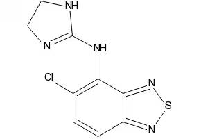 5-Chloro-N-(4,5-dihydro-1H-imidazol-2-yl)-2,1,3-benzothiadiazole-4-amine hydrochloride structure, CAS 51322-75-9