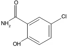 5-Chlorosalicylamide structure, CAS 7120-43-6