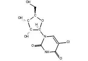 5-Chlorouridine structure, CAS 2880-89-9