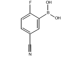 5-Cyano-2-fluorobenzeneboronic acid structure, CAS 468718-30-1