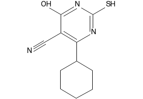 5-Cyano-6-cyclohexyl-2-thiouracil structure, CAS 290313-19-8