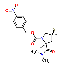 (2S,4S)-2-(Dimethylaminocarbonyl)-4-mercapto-1-(p-nitrobenzyloxycarbonyl)-1-pyrrolidine structure, CAS 96034-64-9