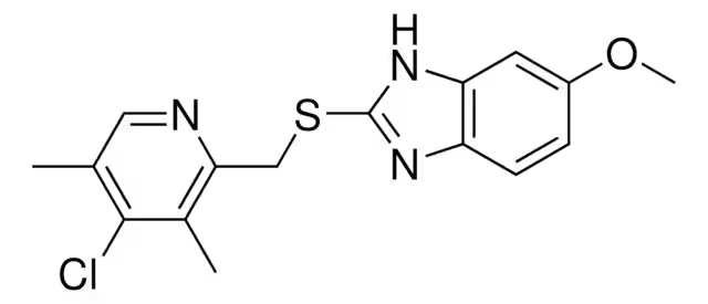 5-Difluoromethoxy-2-[(4-chloro-3-methoxy-2-pyridinyl)methyl]thio-1H-benzimidazole structure, CAS 368890-20-4