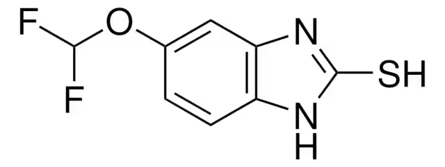 5-Difluoromethoxy-2-mercapto-1H-benzimidazole structure, CAS 97963-62-7