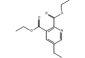 5-Ethylpyridine-2,3-dicarboxylic acid diethyl ester structure, CAS 105151-39-1