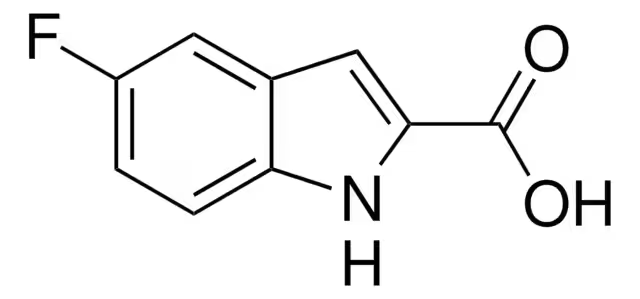 5-Fluoroindole-2-carboxylic acid structure, CAS 399-76-8