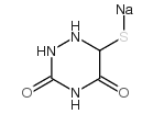 5-Mercapto-6-azauracil sodium salt structure, CAS 20029-35-0