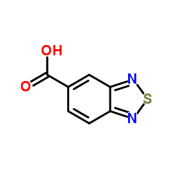 1,2,3-Benzothiadiazole-5-carboxylic acid structure, CAS 16405-98-4