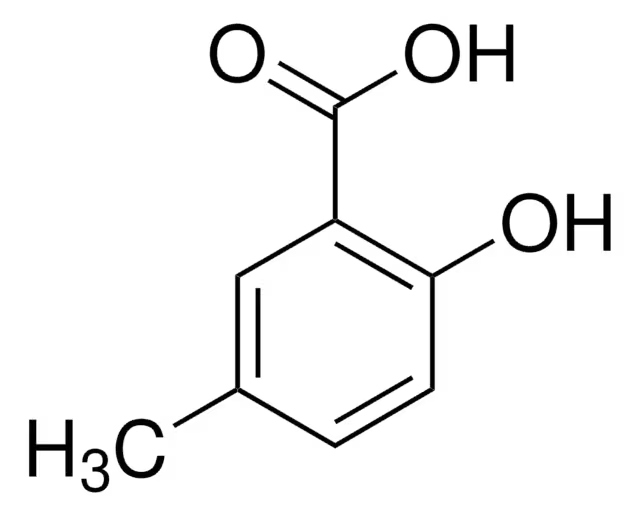 5-Methylsalicylic acid structure, CAS 89-56-5