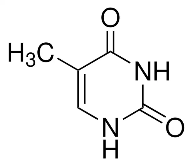 5-Methyluracil structure, CAS 65-71-4