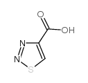 1,2,3-Thiadiazole-4-carboxylic acid structure, CAS 4100-13-4