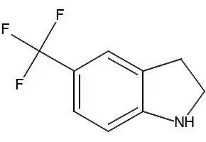 5-Trifluoromethylindoline structure, CAS 162100-55-2