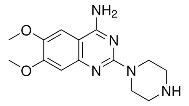 6,7-Dimethoxy-2-piperazino-4-aminoquinazoline structure, CAS 60547-97-9