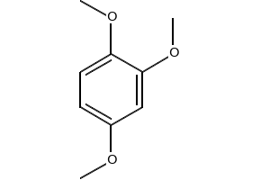 1,2,4-Trimethoxybenzene structure, CAS 135-77-3