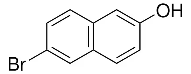 6-Bromo2-hydroxynaphthalene structure, CAS 15231-91-1