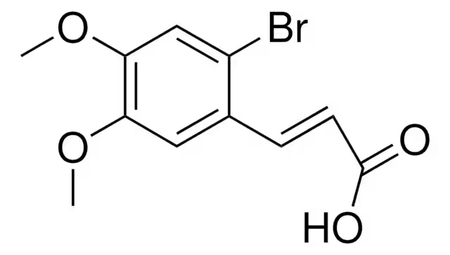 6-Bromo-3,4-dimethoxycinnamic acid structure, CAS 151539-52-5