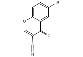 6-Bromo-3-cyanochromone structure, CAS 52817-13-7