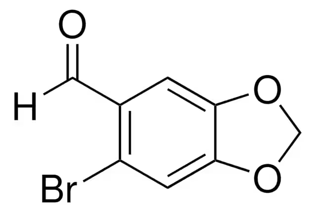 6-Bromobenzo[1,3]dioxole-5-carbaldehyde structure, CAS 15930-53-7