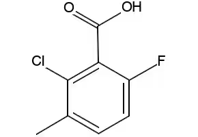 6-Chloro-2-fluoro-3-methylbenzoic acid structure, CAS 32890-90-7