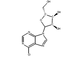 6-Chloropurine riboside structure, CAS 2004-06-0