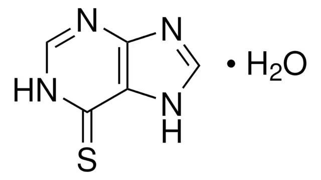 6-Mercaptopurine monohydrate structure, CAS 6112-76-1