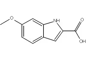 6-Methoxyindole-2-carboxylic acid structure, CAS 16732-73-3