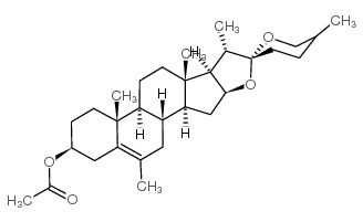 6-Methyldiosgenin acetate structure, CAS 6877-73-2