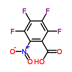 6-Nitro-2,3,4,5-tetrafluorobenzoic acid structure, CAS 16583-08-7